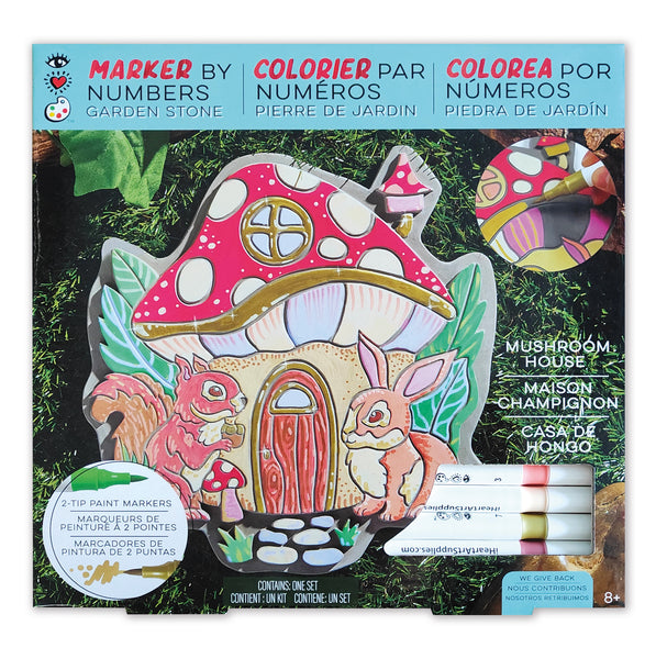 Marker By Numbers - Mushroom House