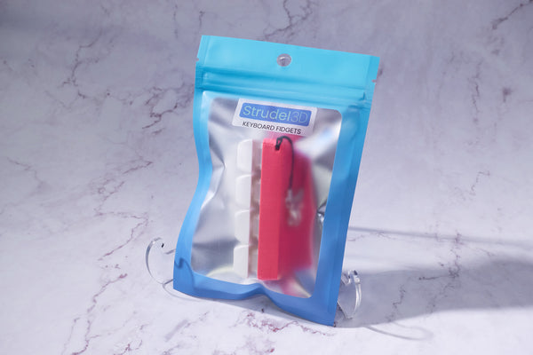 4-Key Silent Keyboard Fidget Keychain