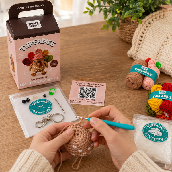Thanksgiving Crochet Kit for Beginners | Gobbles