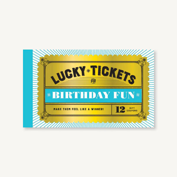 Lucky Tickers for Birthday Fun (12 Gift Coupons)