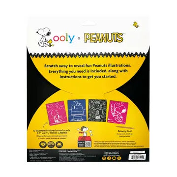 OOLY X Peanuts: Scratch Art Kit (13 Pc Set)