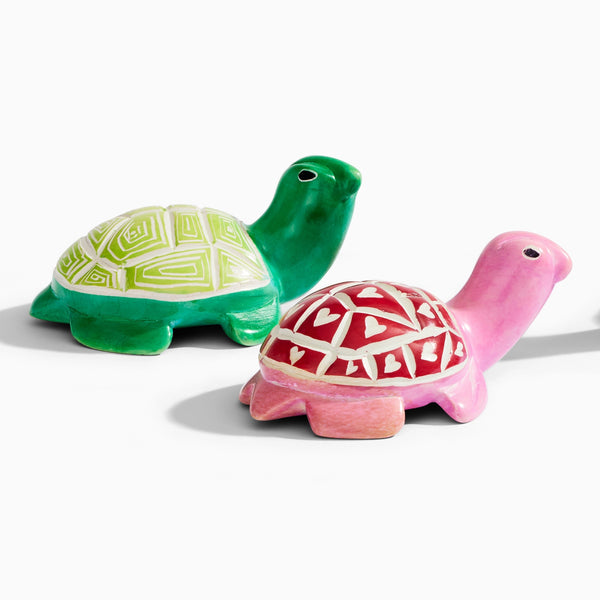 Multi-Color Soapstone Turtles
