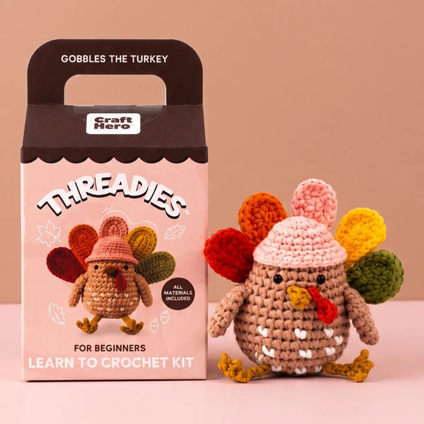 Thanksgiving Crochet Kit for Beginners | Gobbles