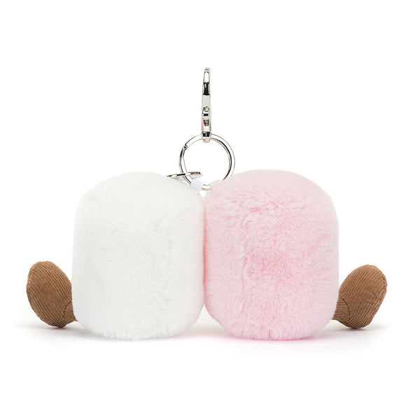 Amuseable Pair of Marshmallows Bag Charm