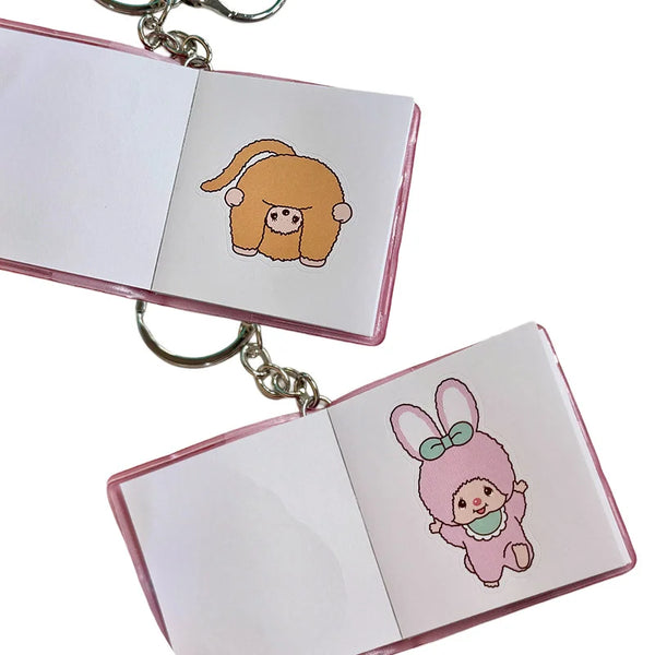 Friends Forever Monchhichi Mini Stickerbook Keychain