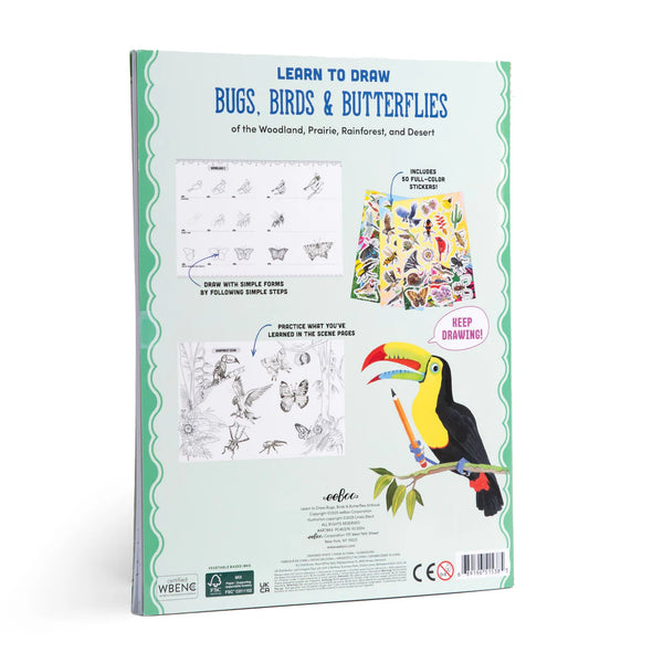 Learn To Draw - Bugs, Birds, & Butterflies