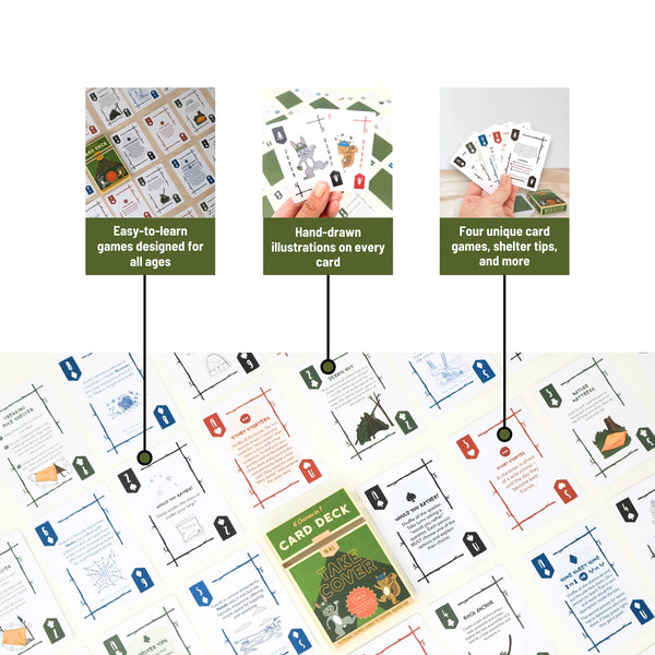 Take Cover - 4 in 1 Card Game