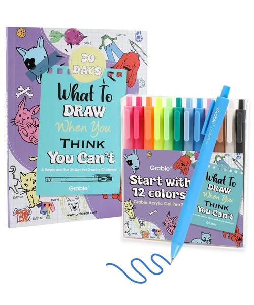 What To Draw: 30-Day Pet Drawing Kit