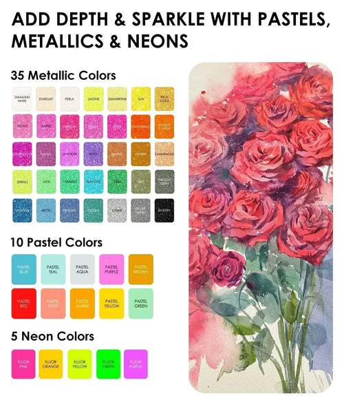 All-In-One Premium Watercolor Set of 100