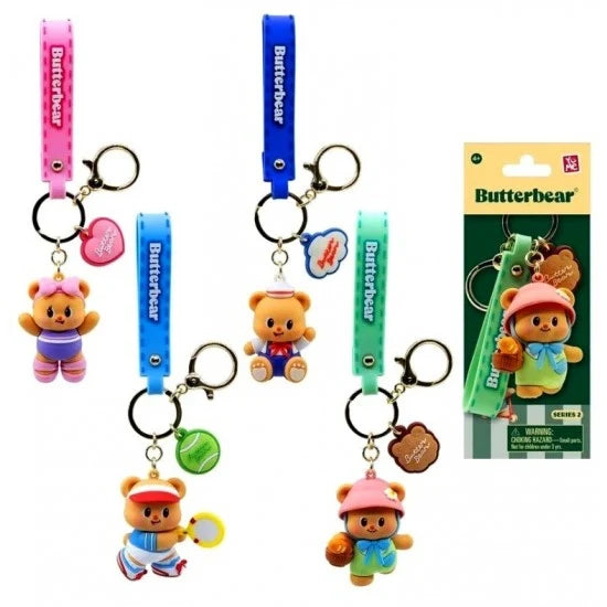 Butterbear Keychain and Strap