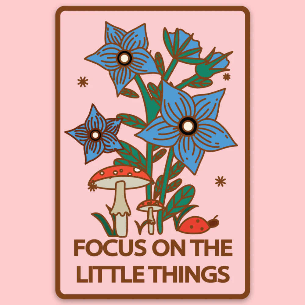 Focus On The Little Things Vinyl Sticker