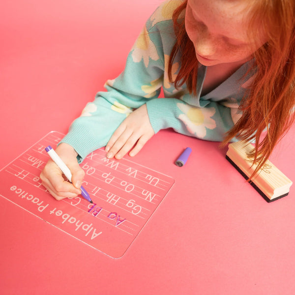 Dry Erase Alphabet Tracing Board