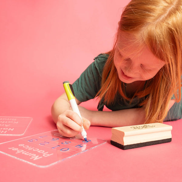 Dry Erase Number Tracing Board