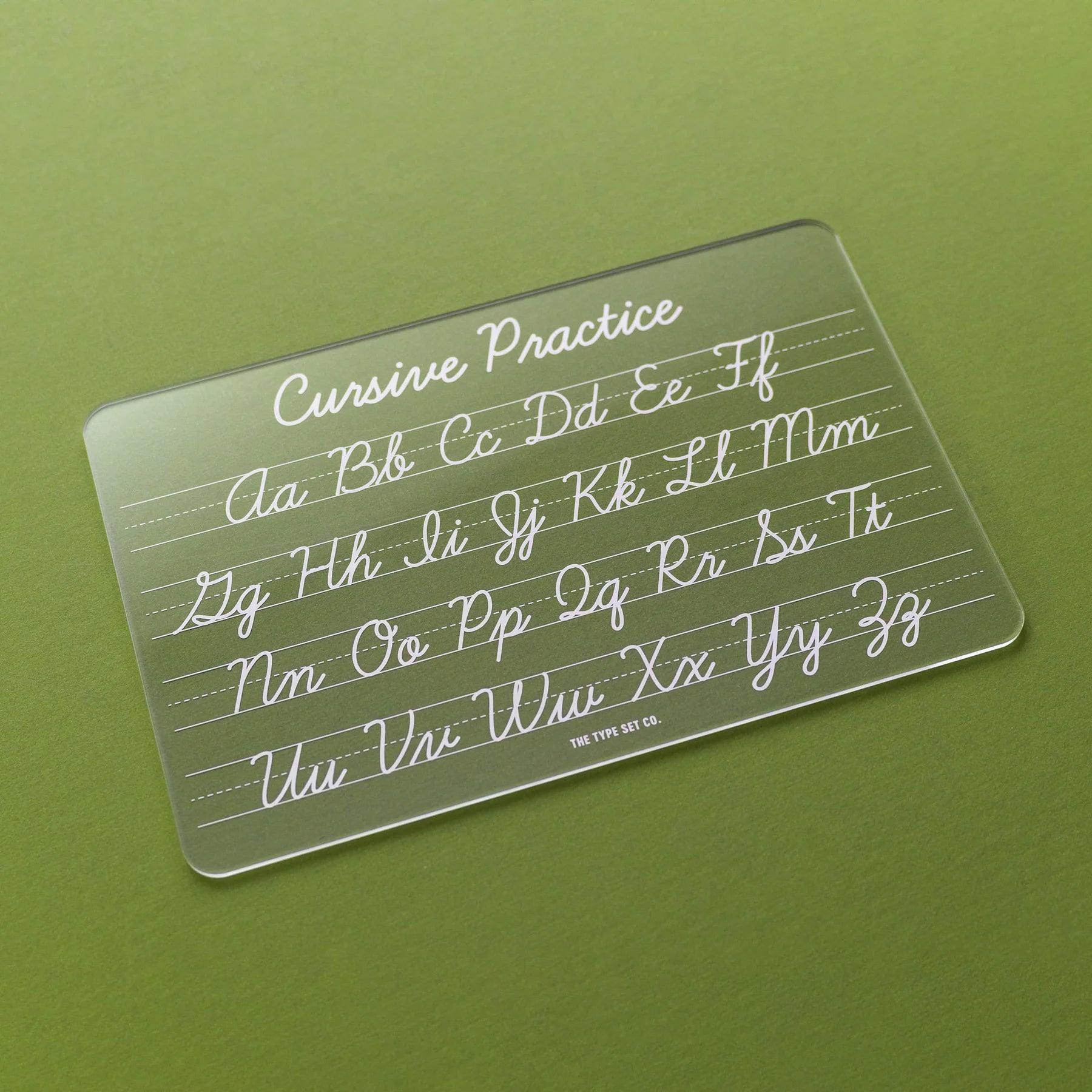 Dry Erase Cursive Tracing Board