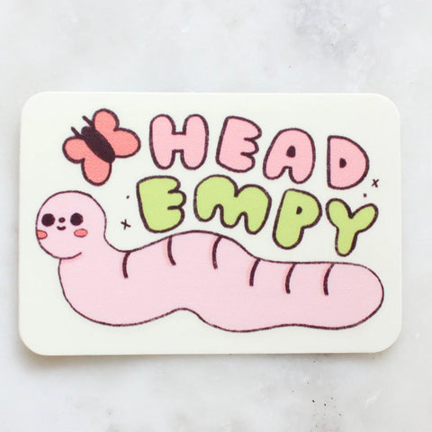 Head Empty Vinyl Sticker