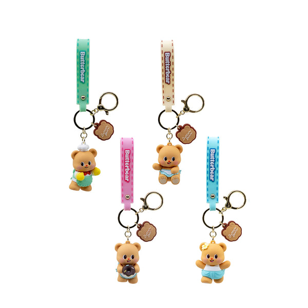 Butterbear Keychain and Strap