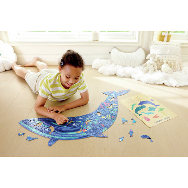 Humpback Whale Shimmer Floor Puzzle - 200pc