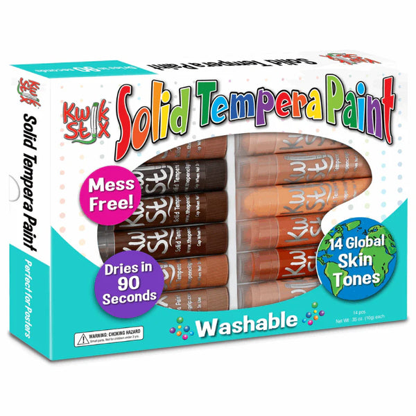 Kwik Stix | Solid Tempera Paint | 14 Skin Tones