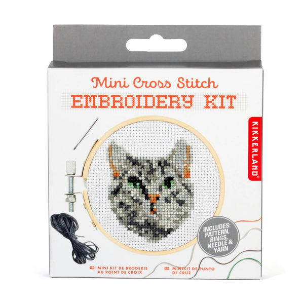 Mini Cross Stitch | Tabby Cat