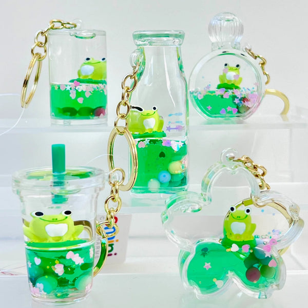 Frog Floaty Boba Key Charm