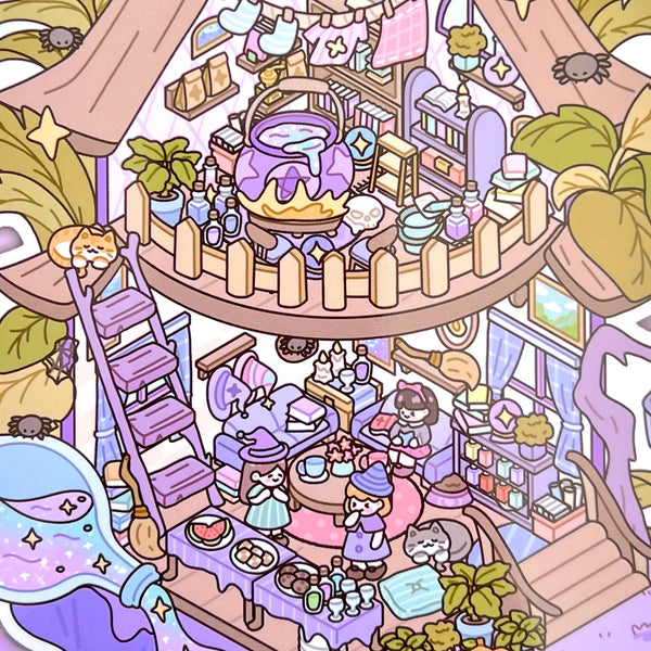 3D Diorama Party Stickers