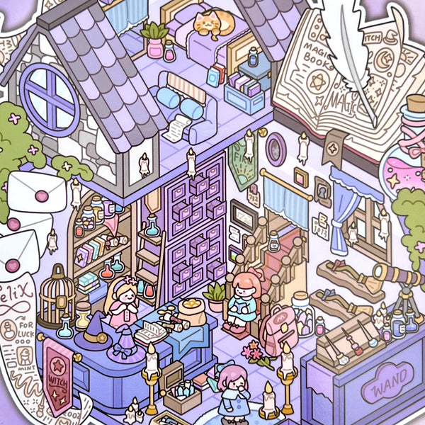 3D Diorama Fantasy Stickers