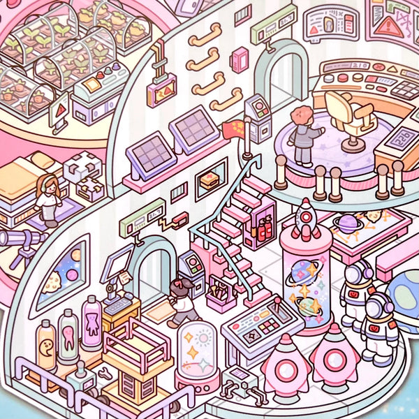 3D Diorama Fantasy Stickers
