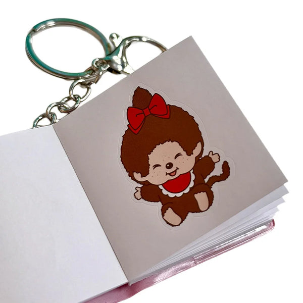 Friends Forever Monchhichi Mini Stickerbook Keychain