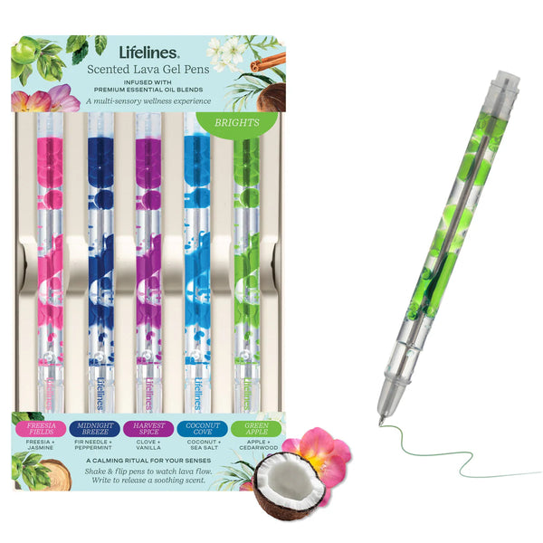 Lifelines Scented Lava Gel Pens 5 Pack | Multiple Options