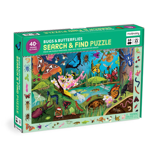 Bugs & Butterflies 64pc Search & Find Puzzle