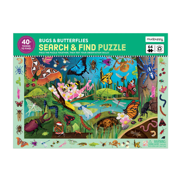 Bugs & Butterflies 64pc Search & Find Puzzle