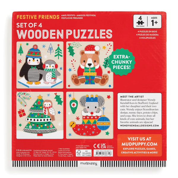 Festive Friends Wooden Puzzles