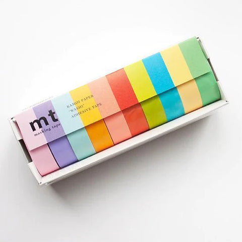 MT Washi Tape 10 Pack - Solid Colors