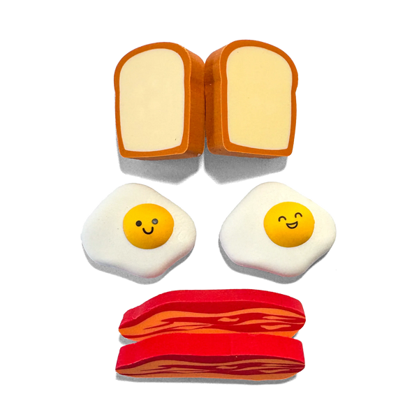 Brunch Bunch Erasers | Set of 6