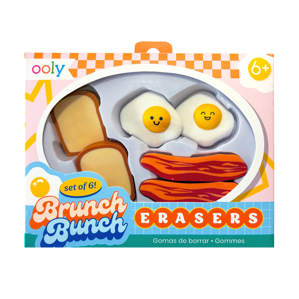 Brunch Bunch Erasers | Set of 6