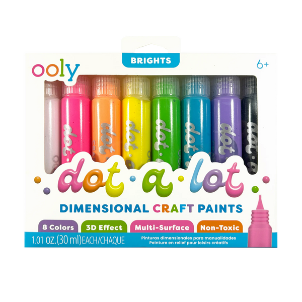 Dot-a-Lot 3D Dimensional Craft Paint - Brights