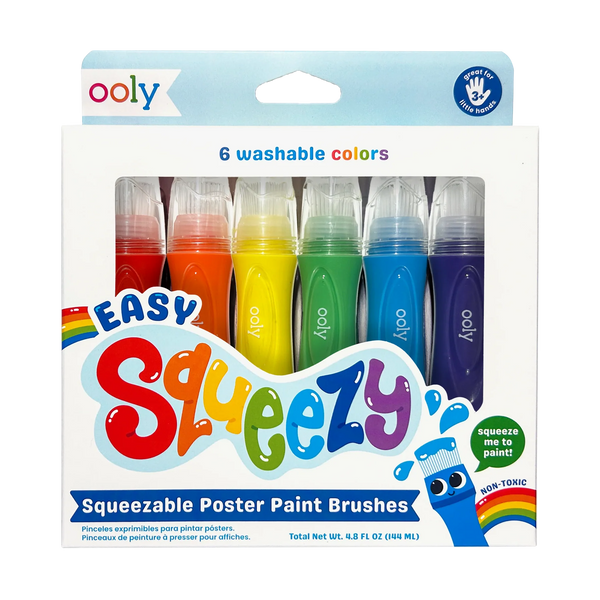 Easy Squeezy Squeezable Poster Paint Brushes