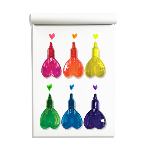 Heart Stacks Stacking Highlighters