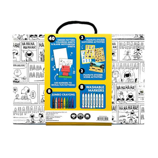 OOLY x Peanuts Coloring Activity & Sticker Kit