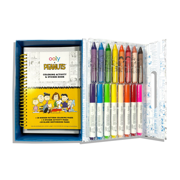 OOLY x Peanuts Coloring Activity & Sticker Kit