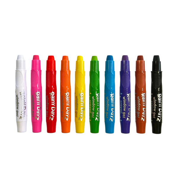 Rainy Dayz Window Gel Crayons - Set of 10