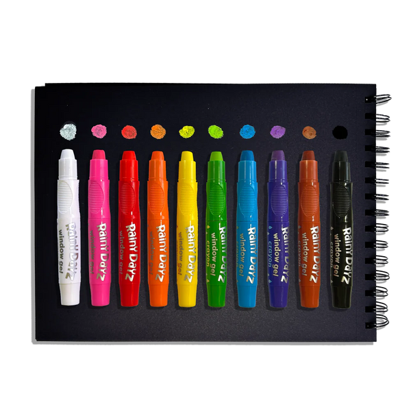 Rainy Dayz Window Gel Crayons - Set of 10