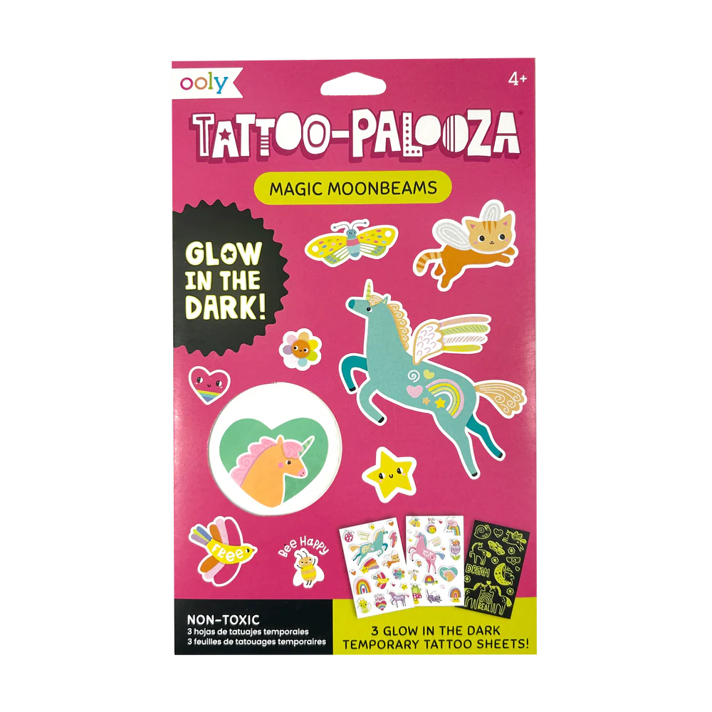 Tattoo-Palooza Glow in the Dark Temporary Tattoos