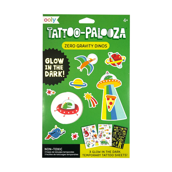 Tattoo-Palooza Glow in the Dark Temporary Tattoos