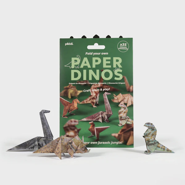 Paper Dinos | Origami Dinosaur Kit