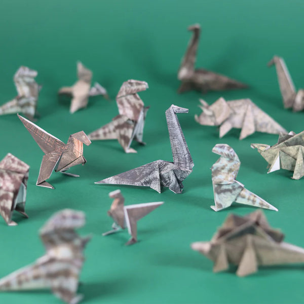 Paper Dinos | Origami Dinosaur Kit