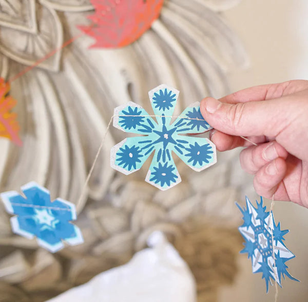 Snowflakes Sewn Garland