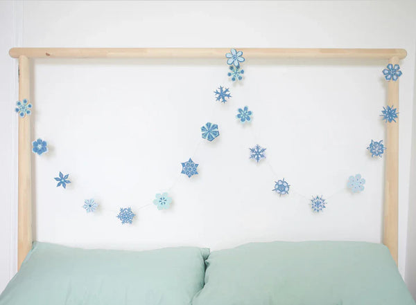 Snowflakes Sewn Garland