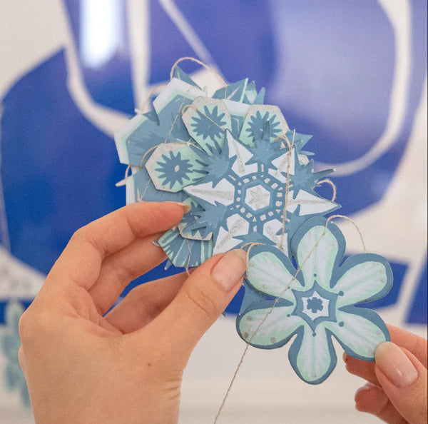 Snowflakes Sewn Garland
