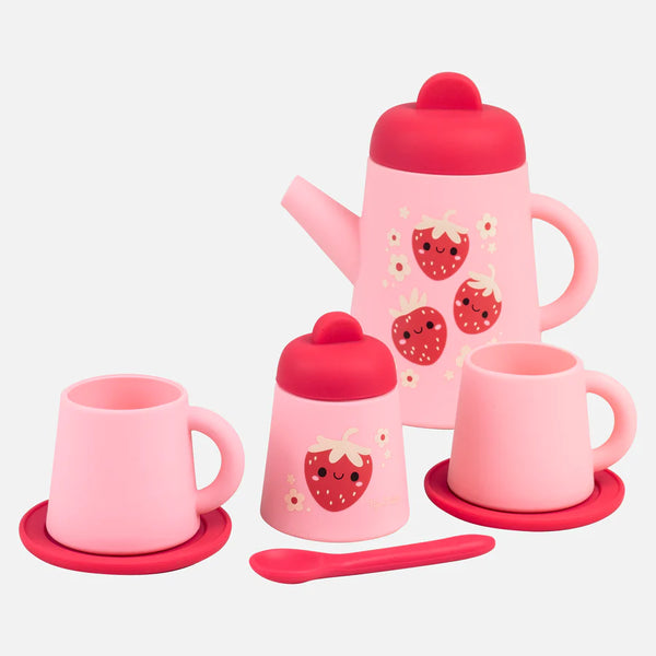 Silicone Tea Set - Strawberry
